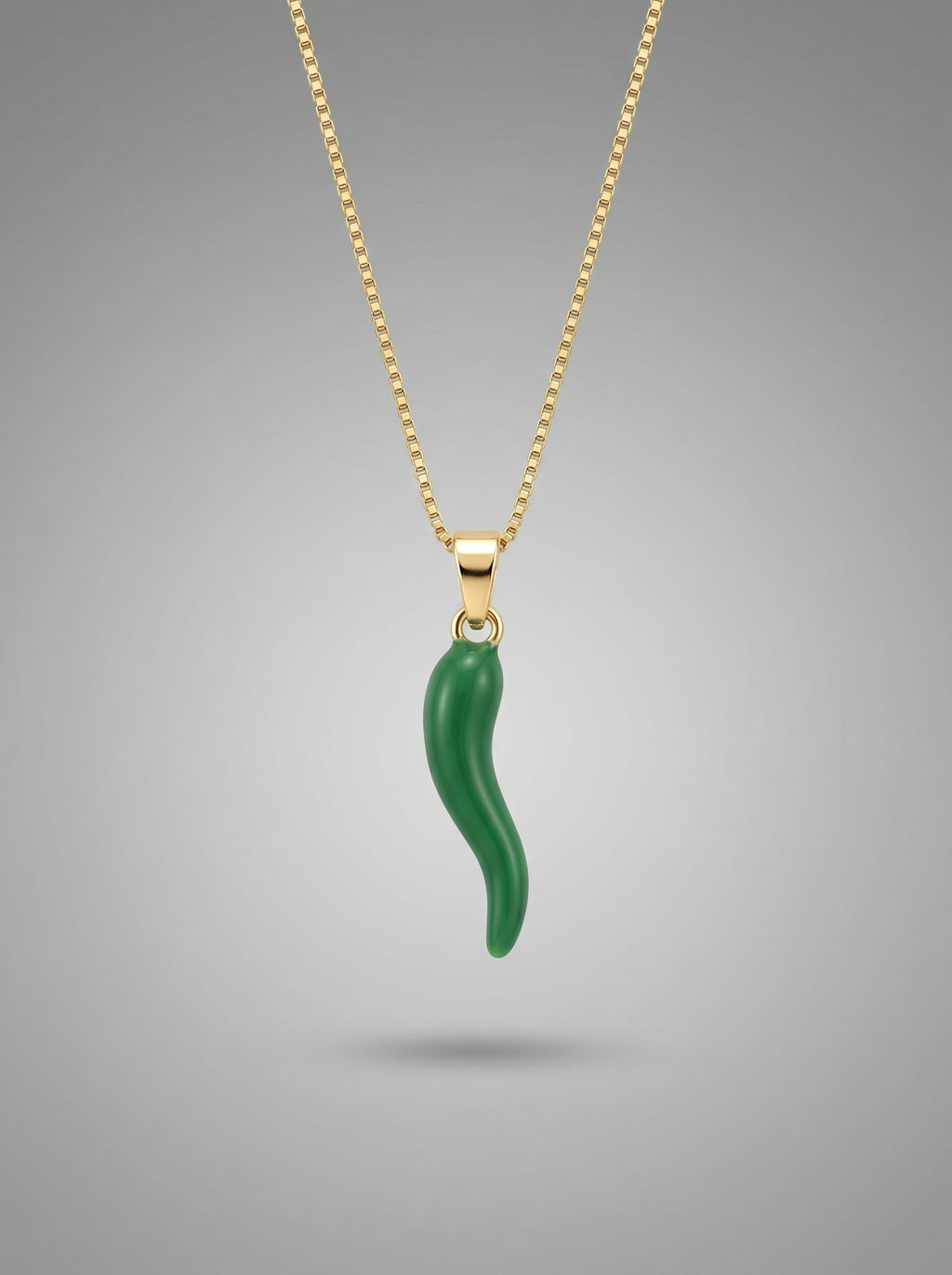 Emerald Pepper Pendant Necklace