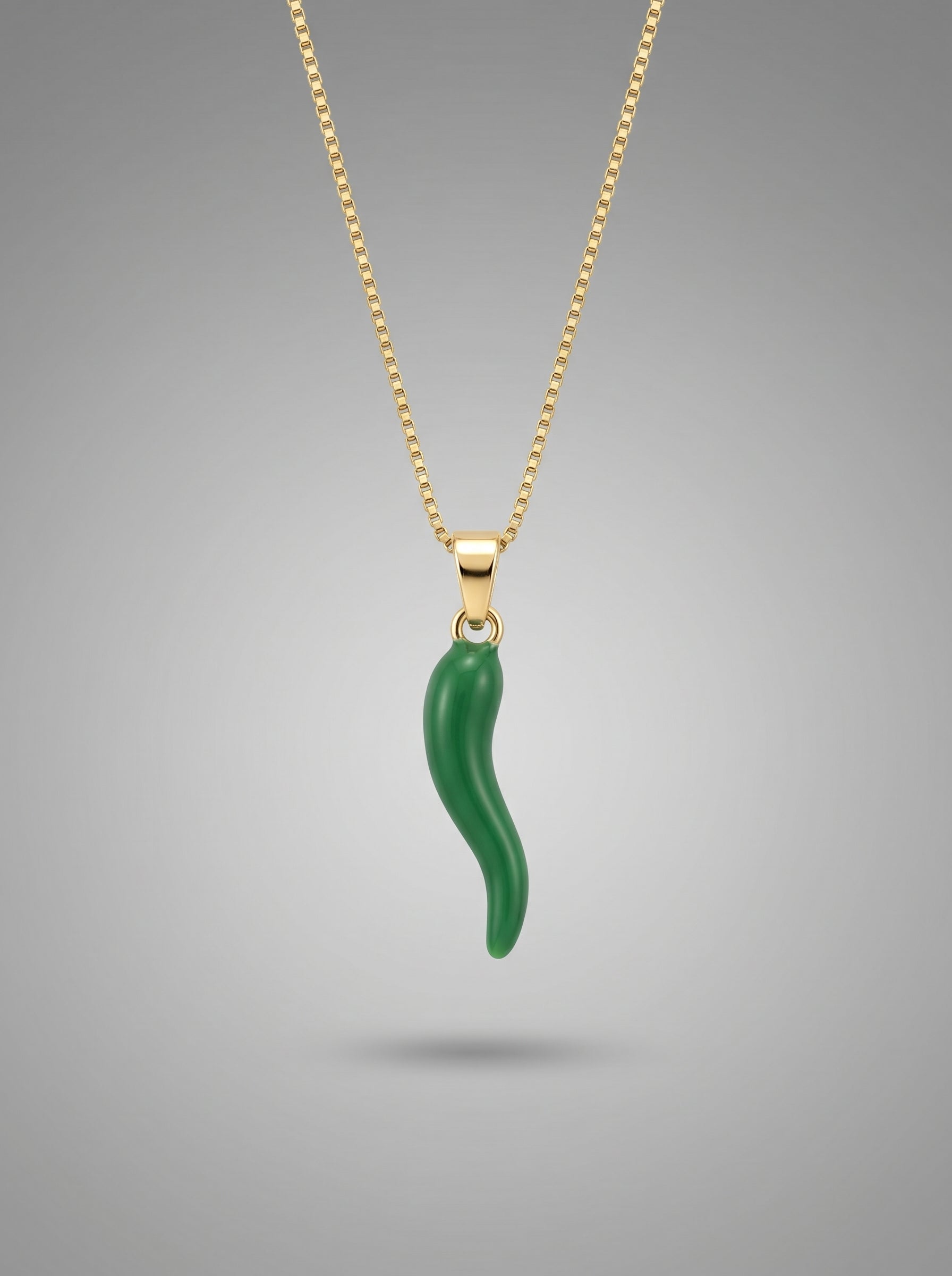 Emerald Pepper Pendant Necklace